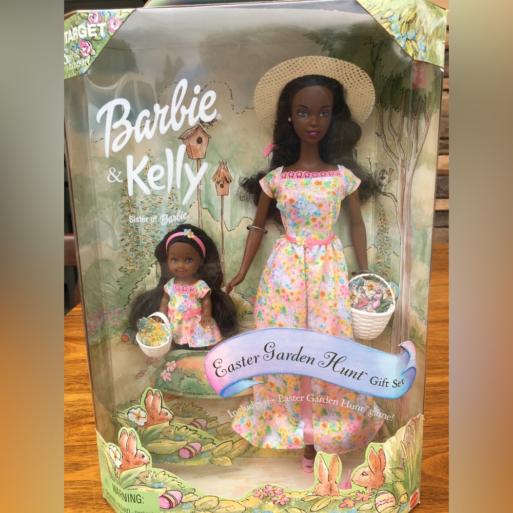 Barbie Easter Garden Hunt Doll Set - Floral Pink & White Dresses